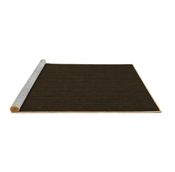 Sideview of Machine Washable Abstract Brown Contemporary Rug, wshcon195brn