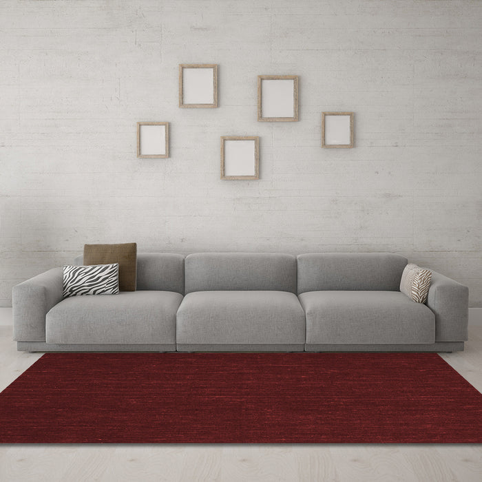 Contemporary Red Washable Rugs