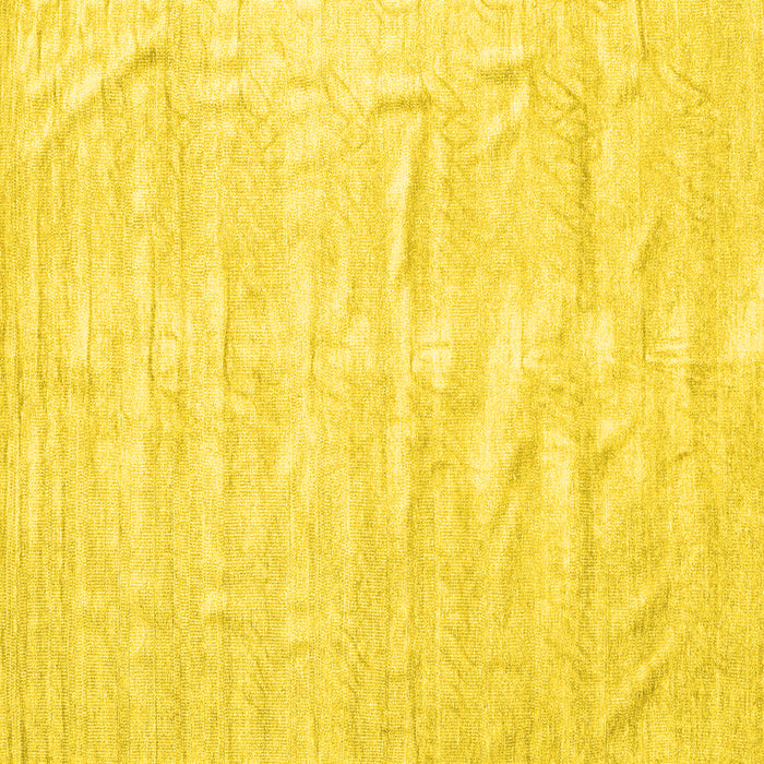 Square Machine Washable Solid Yellow Modern Rug, wshcon1960yw