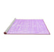 Sideview of Machine Washable Solid Purple Modern Area Rugs, wshcon1960pur