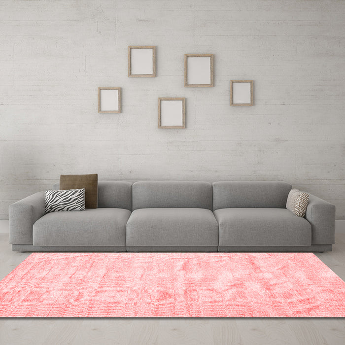 Modern Red Washable Rugs