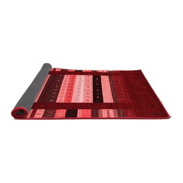 Abstract Red Contemporary Area Rugs