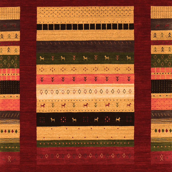 Serging Thickness of Machine Washable Abstract Orange Contemporary Area Rugs, wshcon1961org