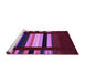 Sideview of Machine Washable Abstract Purple Contemporary Area Rugs, wshcon1961pur