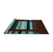 Sideview of Machine Washable Abstract Light Blue Contemporary Rug, wshcon1961lblu