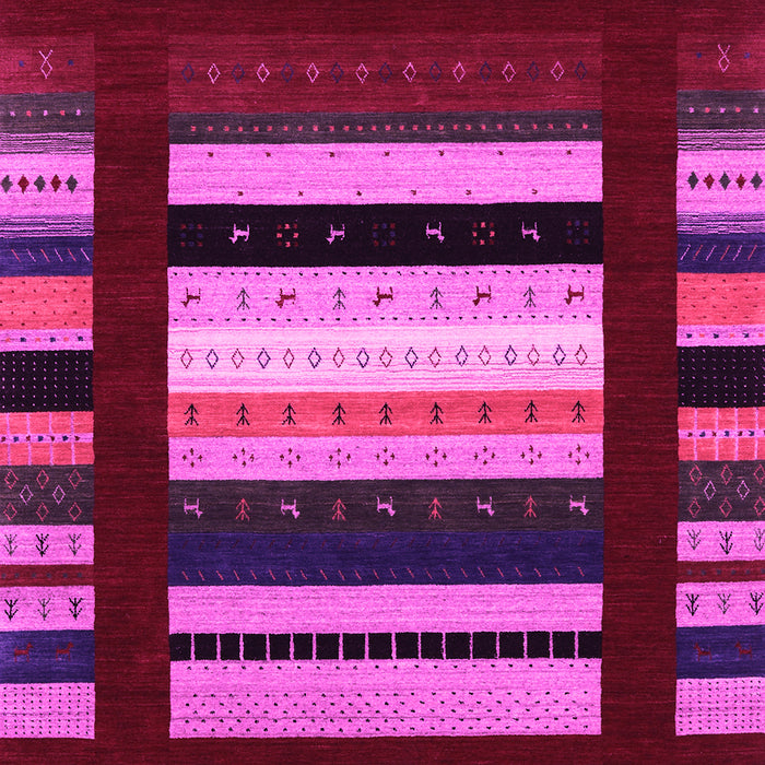 Abstract Pink Contemporary Rug, con1961pnk