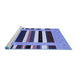 Sideview of Machine Washable Abstract Blue Contemporary Rug, wshcon1962blu