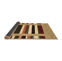 Sideview of Abstract Brown Contemporary Rug, con1962brn