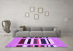 Machine Washable Abstract Purple Contemporary Area Rugs in a Living Room, wshcon1962pur