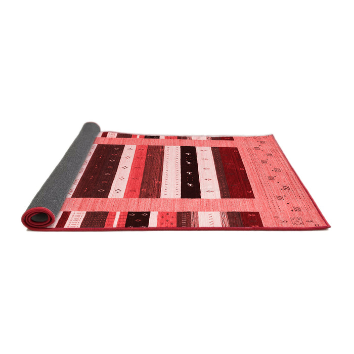 Abstract Red Contemporary Area Rugs