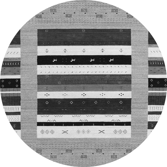 Machine Washable Abstract Gray Contemporary Rug, wshcon1962gry