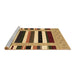 Sideview of Machine Washable Abstract Brown Contemporary Rug, wshcon1962brn