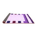 Sideview of Solid Purple Modern Rug, con1963pur