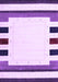 Machine Washable Solid Purple Modern Area Rugs, wshcon1963pur
