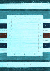 Solid Light Blue Modern Rug, con1963lblu