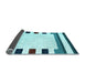 Sideview of Solid Light Blue Modern Rug, con1963lblu