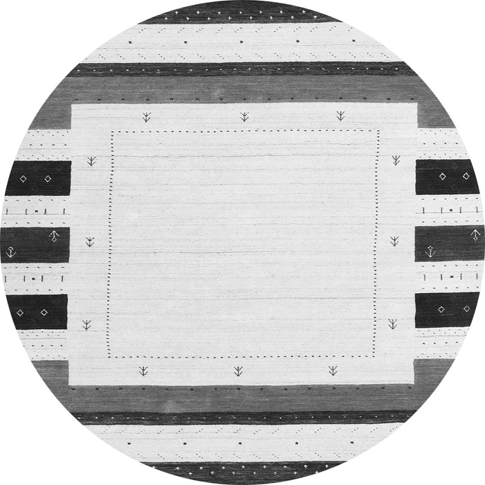 Machine Washable Solid Gray Modern Rug, wshcon1963gry