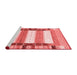 Contemporary Red Washable Rugs