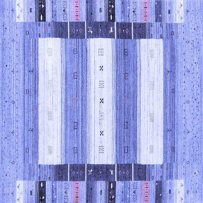 Square Machine Washable Abstract Blue Contemporary Rug, wshcon1964blu