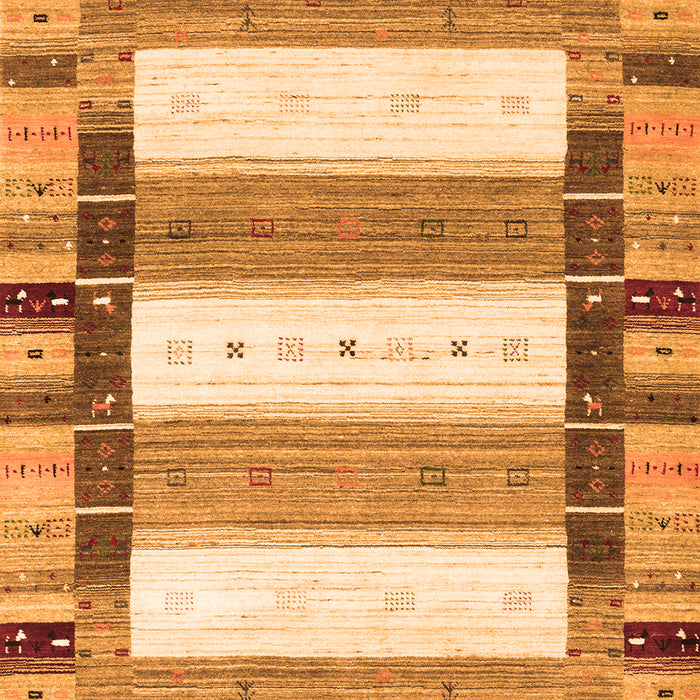 Abstract Orange Contemporary Rug, con1964org