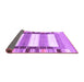 Sideview of Abstract Purple Contemporary Rug, con1964pur