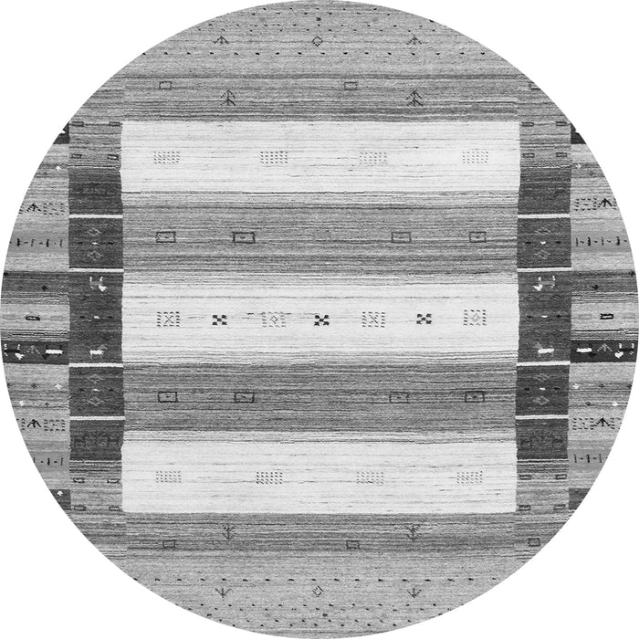 Square Abstract Gray Contemporary Rug, con1964gry