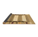 Sideview of Abstract Brown Contemporary Rug, con1964brn