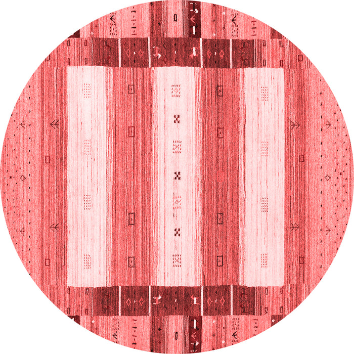 Machine Washable Abstract Red Contemporary Rug, wshcon1964red