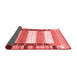 Abstract Red Contemporary Area Rugs