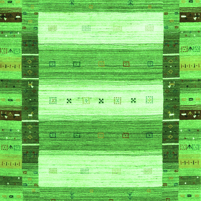 Abstract Green Contemporary Rug, con1964grn