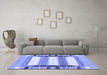 Machine Washable Abstract Blue Contemporary Rug in a Living Room, wshcon1964blu