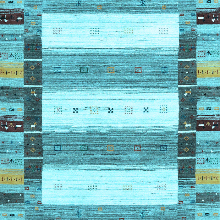 Abstract Light Blue Contemporary Rug, con1964lblu