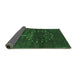 Sideview of Abstract Emerald Green Contemporary Rug, con1965emgrn