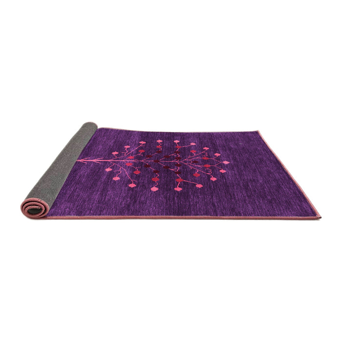 Sideview of Abstract Pink Contemporary Rug, con1965pnk