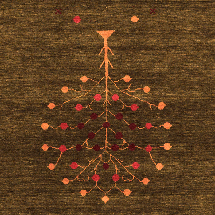 Serging Thickness of Machine Washable Abstract Orange Contemporary Area Rugs, wshcon1965org