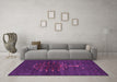 Machine Washable Abstract Pink Contemporary Rug in a Living Room, wshcon1965pnk