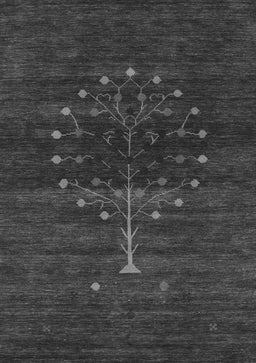 Abstract Gray Contemporary Rug, con1965gry