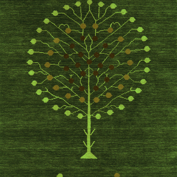 Abstract Green Contemporary Rug, con1966grn