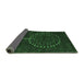 Sideview of Abstract Emerald Green Contemporary Rug, con1966emgrn