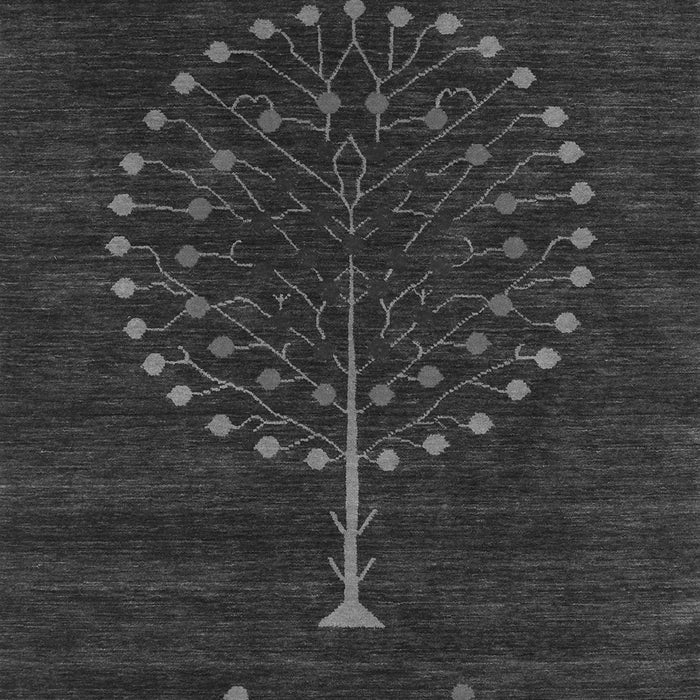 Abstract Gray Contemporary Rug, con1966gry