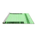 Sideview of Machine Washable Solid Emerald Green Modern Area Rugs, wshcon1967emgrn