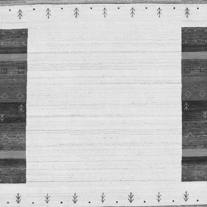 Serging Thickness of Machine Washable Solid Gray Modern Rug, wshcon1967gry