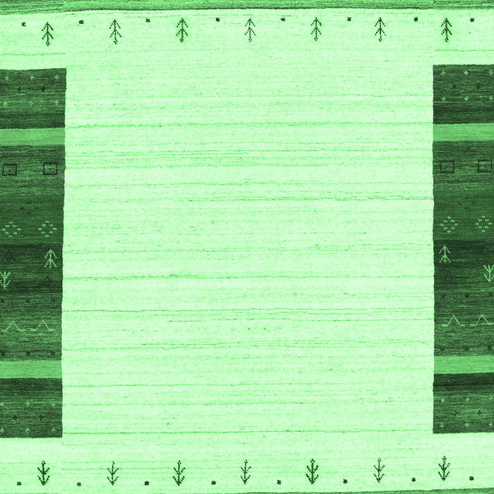 Machine Washable Solid Emerald Green Modern Area Rugs, wshcon1967emgrn