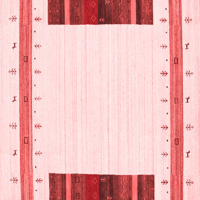 Machine Washable Solid Red Modern Rug, wshcon1967red