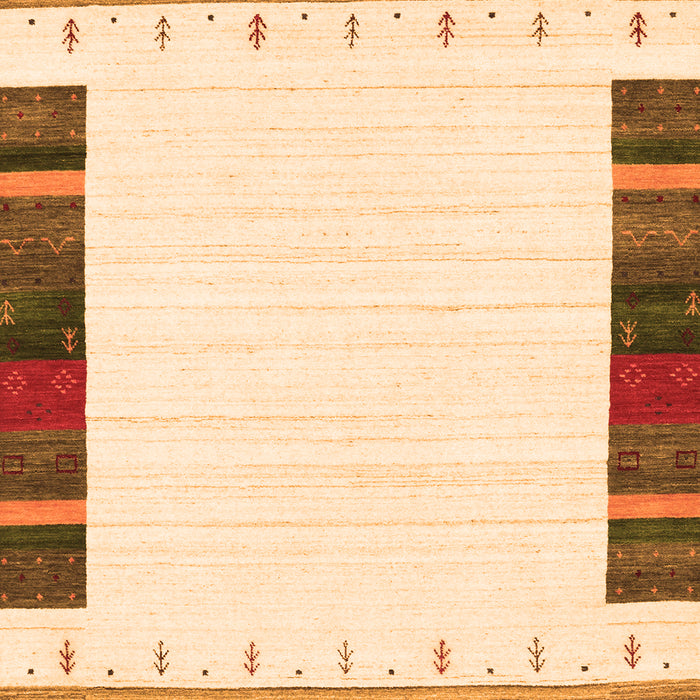 Serging Thickness of Machine Washable Solid Orange Modern Area Rugs, wshcon1967org