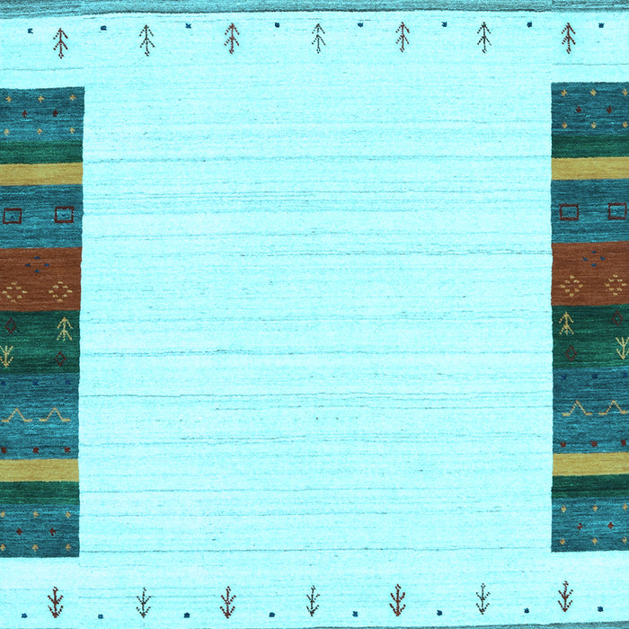 Machine Washable Solid Light Blue Modern Rug, wshcon1967lblu