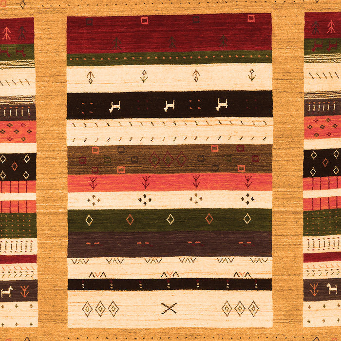 Abstract Orange Contemporary Rug, con1968org