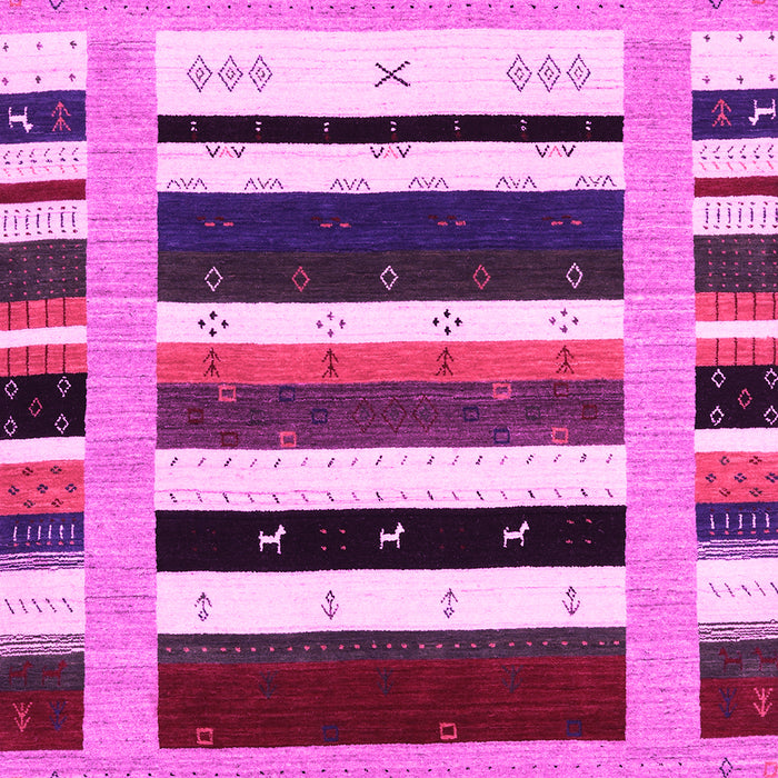 Machine Washable Abstract Pink Contemporary Rug, wshcon1968pnk