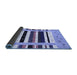 Sideview of Abstract Blue Contemporary Rug, con1968blu