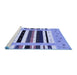 Sideview of Machine Washable Abstract Blue Contemporary Rug, wshcon1968blu